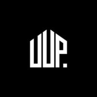 uup-Buchstaben-Logo-Design auf schwarzem Hintergrund. uup kreatives Initialen-Buchstaben-Logo-Konzept. uup Briefgestaltung. vektor