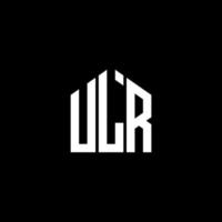 ulr kreativa initialer brev logotyp koncept. ulr letter design.ulr letter logotyp design på svart bakgrund. ulr kreativa initialer brev logotyp koncept. ulr bokstav design. vektor