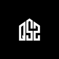 qsz bokstav design.qsz bokstav logo design på svart bakgrund. qsz kreativa initialer brev logotyp koncept. qsz bokstav design.qsz bokstav logo design på svart bakgrund. q vektor