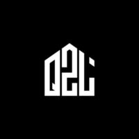 qzl-Buchstaben-Logo-Design auf schwarzem Hintergrund. qzl kreative Initialen schreiben Logo-Konzept. qzl Briefgestaltung. vektor