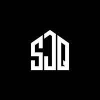 sjq-Buchstaben-Design. sjq-Buchstaben-Logo-Design auf schwarzem Hintergrund. sjq kreative Initialen schreiben Logo-Konzept. sjq-Buchstaben-Design. sjq-Buchstaben-Logo-Design auf schwarzem Hintergrund. s vektor