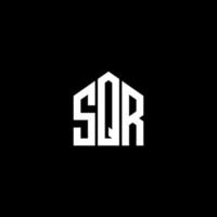 sqr letter design.sqr letter logotyp design på svart bakgrund. sqr kreativa initialer brev logotyp koncept. sqr letter design.sqr letter logotyp design på svart bakgrund. s vektor