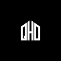 qho kreative Initialen schreiben Logo-Konzept. qho Briefgestaltung. vektor