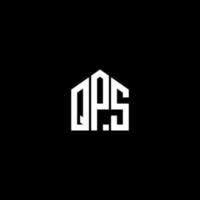 qps kreatives Initialen-Buchstaben-Logo-Konzept. qps-Buchstaben-Design. qps-Buchstaben-Logo-Design auf schwarzem Hintergrund. qps kreatives Initialen-Buchstaben-Logo-Konzept. qps Briefgestaltung. vektor