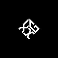 xgx-Buchstaben-Logo-Design auf schwarzem Hintergrund. xgx kreative Initialen schreiben Logo-Konzept. xgx-Briefgestaltung. vektor