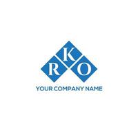 Rko-Brief-Logo-Design auf weißem Hintergrund. rko kreative Initialen schreiben Logo-Konzept. rko Briefgestaltung. vektor