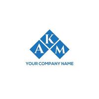 akm letter design.akm letter logotyp design på vit bakgrund. akm kreativa initialer brev logotyp koncept. akm letter design.akm letter logotyp design på vit bakgrund. a vektor