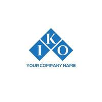 Iko-Brief-Logo-Design auf weißem Hintergrund. iko kreative Initialen schreiben Logo-Konzept. iko-Briefgestaltung. vektor