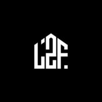 lzf brev design.lzf brev logotyp design på svart bakgrund. lzf kreativa initialer brev logotyp koncept. lzf brev design.lzf brev logotyp design på svart bakgrund. l vektor