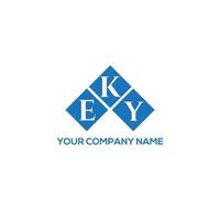 eky-Buchstaben-Design. eky-Buchstaben-Logo-Design auf weißem Hintergrund. eky kreative Initialen schreiben Logo-Konzept. eky Briefgestaltung. vektor