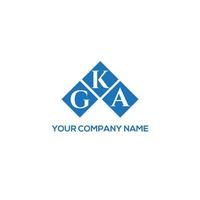 GKA-Brief-Design. GKA-Brief-Logo-Design auf weißem Hintergrund. gka kreative Initialen schreiben Logo-Konzept. GKA-Brief-Design. GKA-Brief-Logo-Design auf weißem Hintergrund. g vektor