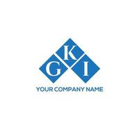 Gki-Brief-Design.Gki-Brief-Logo-Design auf weißem Hintergrund. gki kreative Initialen schreiben Logo-Konzept. Gki-Brief-Design.Gki-Brief-Logo-Design auf weißem Hintergrund. g vektor