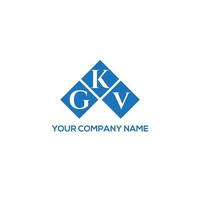 gkv-Brief-Design.gkv-Brief-Logo-Design auf weißem Hintergrund. gkv kreative Initialen schreiben Logo-Konzept. gkv-Brief-Design.gkv-Brief-Logo-Design auf weißem Hintergrund. g vektor