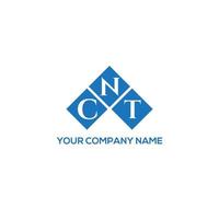 cnt brev logotyp design på vit bakgrund. cnt kreativa initialer brev logotyp koncept. cnt bokstavsdesign. vektor