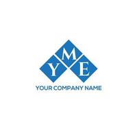 yme brev logotyp design på vit bakgrund. yme kreativa initialer brev logotyp koncept. yme brev design. vektor