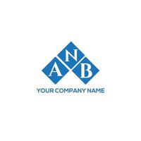 anb-Buchstaben-Logo-Design auf weißem Hintergrund. anb kreatives Initialen-Brief-Logo-Konzept. anb Briefgestaltung. vektor