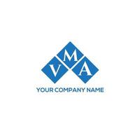 vma-Brief-Logo-Design auf weißem Hintergrund. vma kreative Initialen schreiben Logo-Konzept. vma Briefgestaltung. vektor