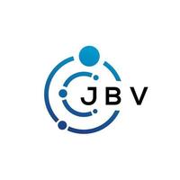 jbv-Buchstaben-Technologie-Logo-Design auf weißem Hintergrund. jbv kreative Initialen schreiben es Logo-Konzept. jbv Briefgestaltung. vektor