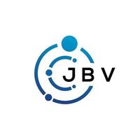 jbv brev teknik logotyp design på vit bakgrund. jbv kreativa initialer bokstaven det logotyp koncept. jbv bokstavsdesign. vektor