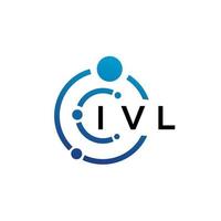 ivl-Buchstaben-Technologie-Logo-Design auf weißem Hintergrund. ivl kreative Initialen schreiben es Logo-Konzept. ivl Briefgestaltung. vektor