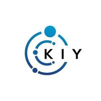 kiy letter teknologi logotyp design på vit bakgrund. kiy kreativa initialer bokstaven det logotyp koncept. kiy bokstavsdesign. vektor