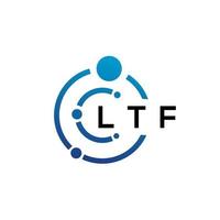 LTF-Brief-Technologie-Logo-Design auf weißem Hintergrund. ltf kreative Initialen schreiben es Logo-Konzept. ltf Briefgestaltung. vektor