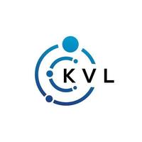 kvl brev teknik logotyp design på vit bakgrund. kvl kreativa initialer bokstaven det logotyp koncept. kvl bokstavsdesign. vektor