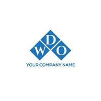 wdo-Brief-Logo-Design auf weißem Hintergrund. wdo kreatives Initialen-Buchstaben-Logo-Konzept. wdo Briefgestaltung. vektor