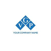 vgp-Brief-Logo-Design auf weißem Hintergrund. vgp kreative Initialen schreiben Logo-Konzept. vgp Briefgestaltung. vektor