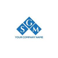 sgm brev logotyp design på vit bakgrund. sgm kreativa initialer brev logotyp koncept. sgm brev design. vektor