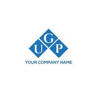 ugp-Buchstaben-Logo-Design auf weißem Hintergrund. ugp kreative Initialen schreiben Logo-Konzept. ugp-Briefgestaltung. vektor