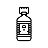 Wasserflasche Symbol Leitung Vektor Illustration