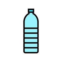 flasche kunststoff farbe symbol vektor illustration