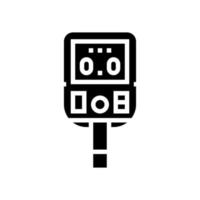 Glukoseüberwachungs-Gadget Glyph-Symbol-Vektor-Illustration vektor