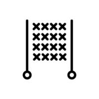 Garn-Icon-Vektor. isolierte kontursymbolillustration vektor