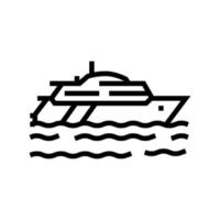 yacht transportlinie symbol vektorillustration vektor