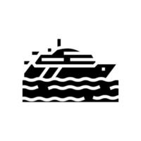 yacht transport glyph symbol vektorillustration vektor