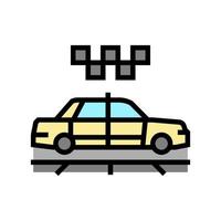 Taxi Farbe Symbol Vektor Illustration