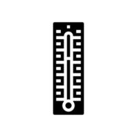 termometer tillbehör glyf ikon vektor illustration