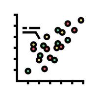 Streudiagramme Farbe Symbol Vektor Illustration