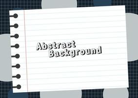 niedlicher Notebook-Hintergrundkunst-Designvektor vektor