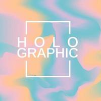 holografisk bakgrund affisch med enkel form och figur. abstrakt vektormönsterdesign för webbbanner, affärspresentation, varumärkespaket, tygtryck, tapeter vektor