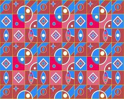 abstraktes geometrisches Muster. mit Farbe. für den Hintergrund geeignet