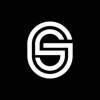 kreativ gs-logotyp vektor