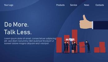 Business Landing Page Vorlage vektor