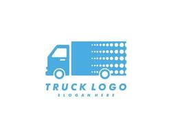 Symbol-LKW-Silhouette-Symbol-Logo-Vorlage vektor