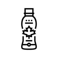 Ahorn Wasserflasche Symbol Leitung Vektor Illustration