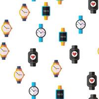 Uhren, Gadgets Vektor nahtloses Muster
