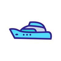 schöner Yacht-Icon-Vektor. isolierte kontursymbolillustration vektor