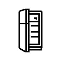 Kühlschrank elektronische Kühlgeräte Linie Symbol Vektor Illustration